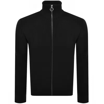 Paul &amp; Shark Paul And Shark Moon Badge Knit Jumper Black In Black