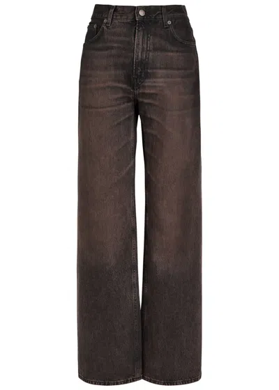 Haikure Brown Vintage Effect Korea Jeans In Brown