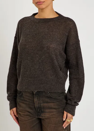 Haikure Blair Cut-out Alpaca-blend Jumper In Brown