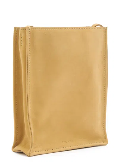 The Row To Go Small Suede Crossbody Bag In Brown