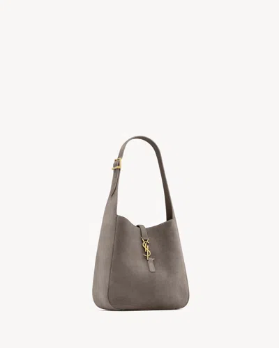 Saint Laurent Small Le 5 A 7 Supple Shoulder Bag In Gray