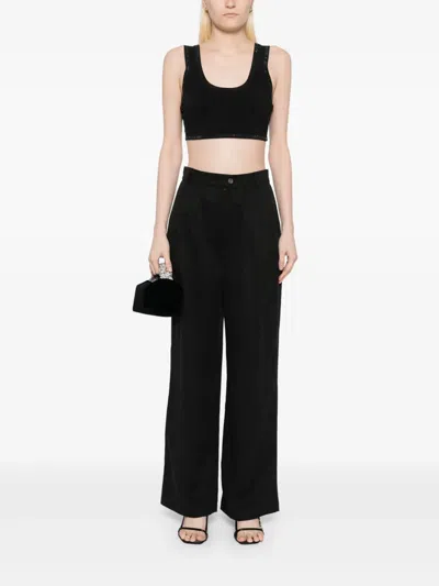 Reformation Mason Trousers In Black