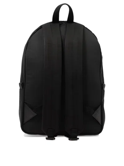 Alexander Mcqueen Metropolitan Nylon Backpack With Graffiti Print In Black