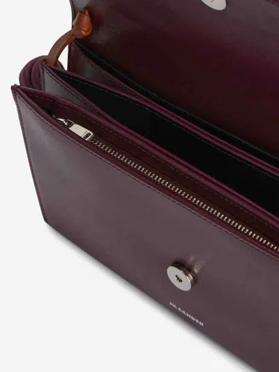 Jil Sander Tassel Shoulder Bag In Neutral