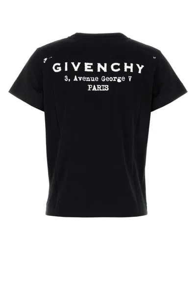 Givenchy Womens Black Logo-print Cotton-jersey T-shirt In Black