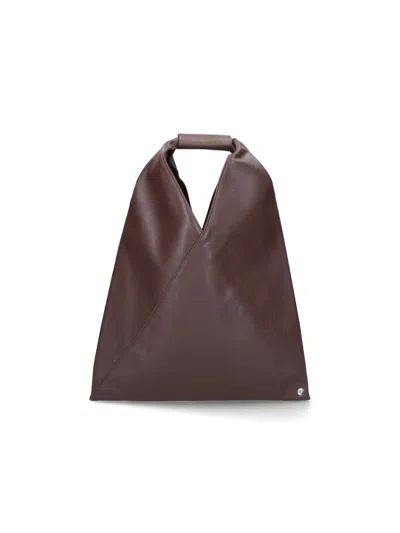 Mm6 Maison Margiela Small Japanese Handbag In Brown