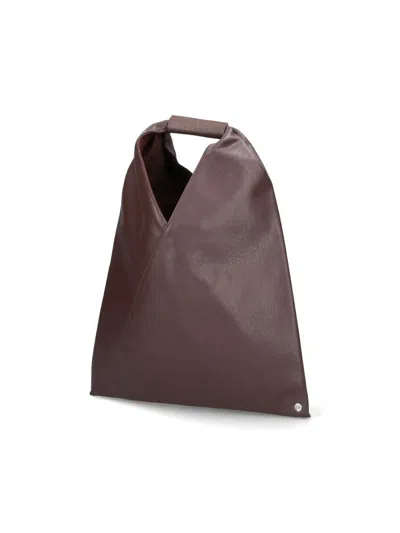 Mm6 Maison Margiela Small Japanese Handbag In Brown