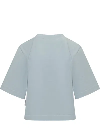 Palm Angels Azure T-shirt With Teddy Bear Print In Multi