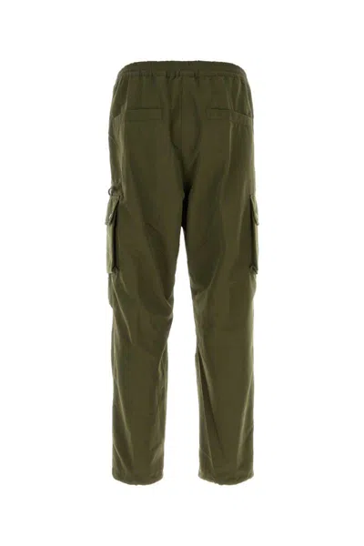 Carhartt Irwin Pant With Elastic Waistband And Cargo Pockets In Green