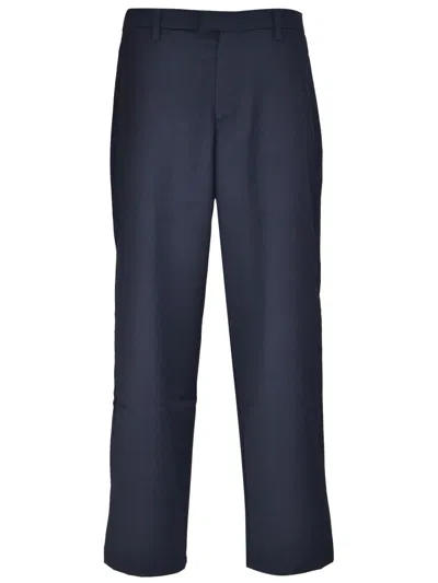 Yan Simmon Stretch-cotton Trousers In Blue