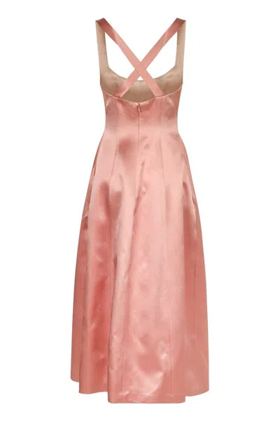 Philosophy Di Lorenzo Serafini Cross Back Dress In Orange