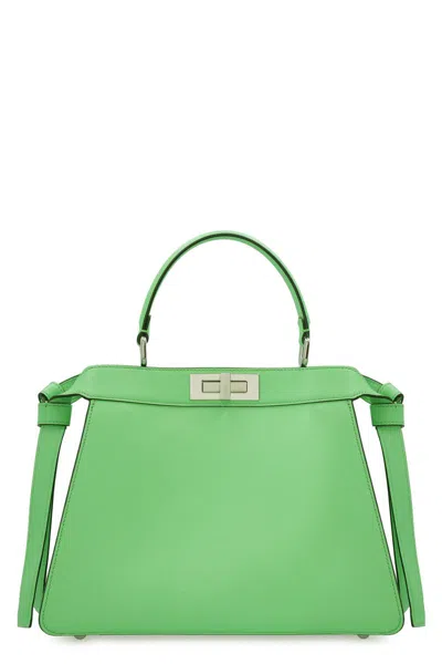 Fendi Peekaboo Iseeu Leather Bag In Green
