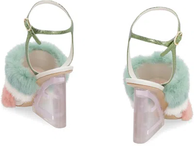 Fendi First Heeled Sandals In Multi