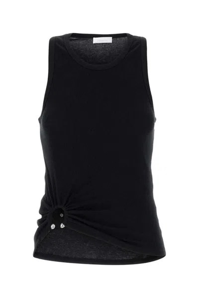 Rabanne Jersey Tank Top In Black