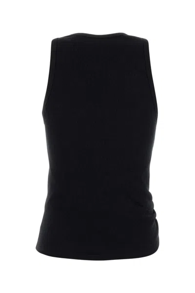 Rabanne Jersey Tank Top In Black