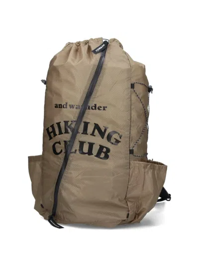 And Wander Hiking Club Backpack In Nude