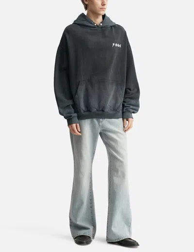 Fragile Club Distorted Triangle Hoodie In Black