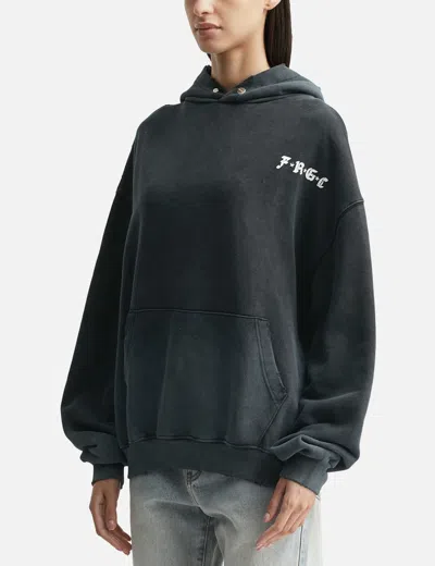 Fragile Club Distorted Triangle Hoodie In Black
