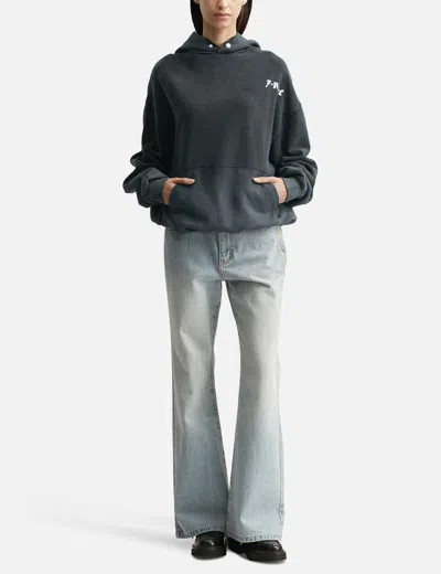 Fragile Club Distorted Triangle Hoodie In Black