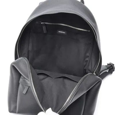 Pre-owned Balenciaga Black Leather Backpack ()