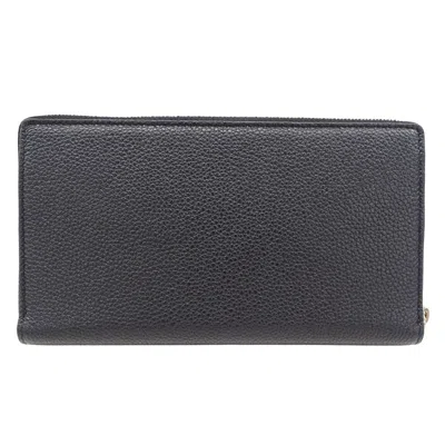 Pre-owned Balenciaga Black Leather Long Wallet (bi-fold) ()