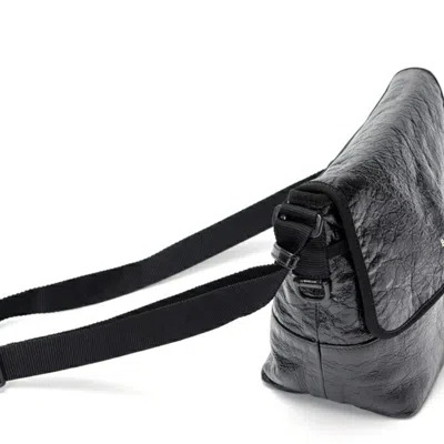 Pre-owned Balenciaga Black Leather Messenger Bag Shoulder Bag ()
