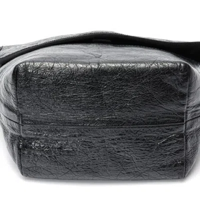 Pre-owned Balenciaga Black Leather Messenger Bag Shoulder Bag ()