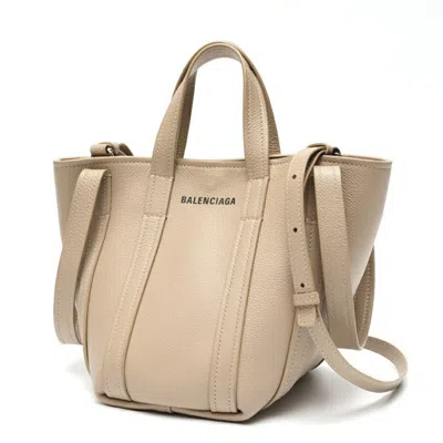 Pre-owned Balenciaga Grayish Leather Tote Bag ()