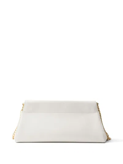 Prada Enchaîné Medium Leather Bag In White