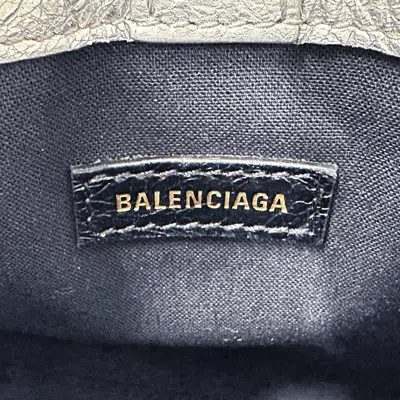 Pre-owned Balenciaga Silver Leather Pouch Shoulder Bag ()