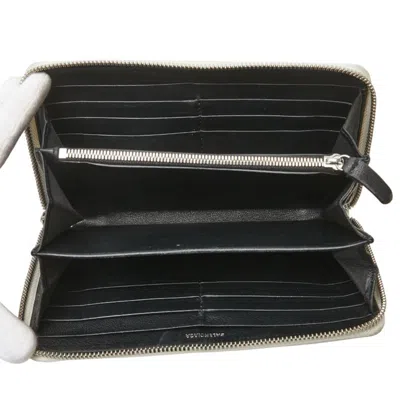 Pre-owned Balenciaga White Leather Long Wallet (bi-fold) ()