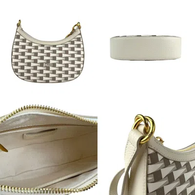 Pre-owned Bally Brown Off-white Pvc Leather Shoulder Bag () In Multi