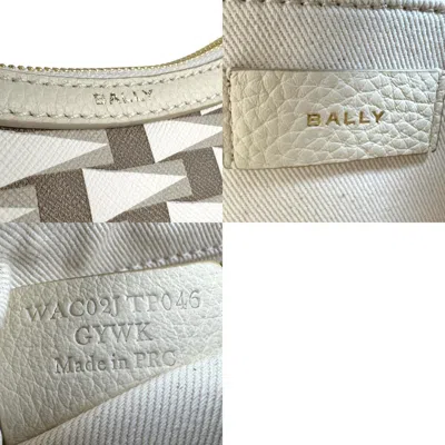 Pre-owned Bally Brown Off-white Pvc Leather Shoulder Bag () In Multi