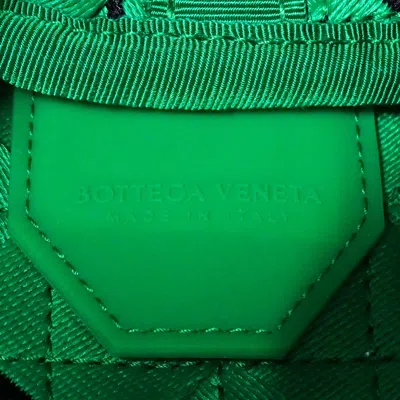 Pre-owned Bottega Veneta Black Green Canvas Handbag Shoulder Bag () In Multi