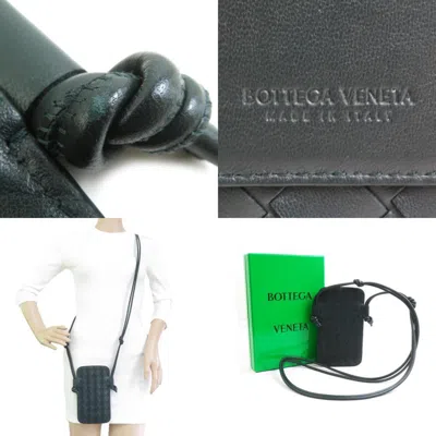 Pre-owned Bottega Veneta Dark Green Leather Pouch Shoulder Bag ()