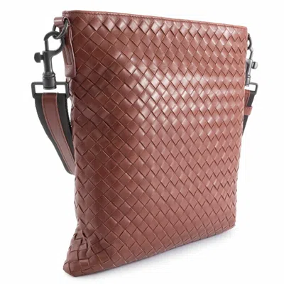 Pre-owned Bottega Veneta Intrecciato Brown Leather Shoulder Bag ()