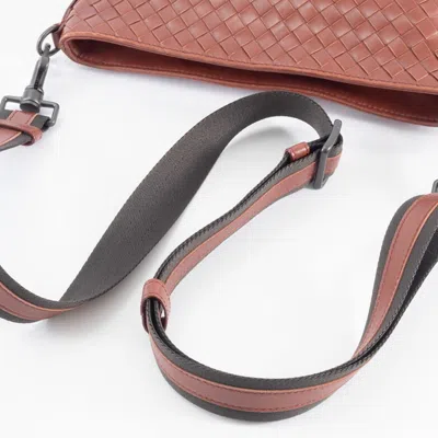 Pre-owned Bottega Veneta Intrecciato Brown Leather Shoulder Bag ()