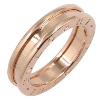 Pre-owned Bvlgari Gold Pink Gold (18k) Band Ring ()