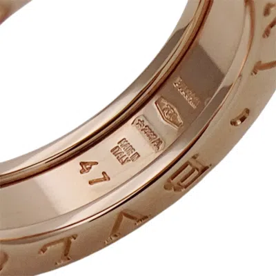 Pre-owned Bvlgari Pink Gold Pink Gold (18k) Band Ring ()
