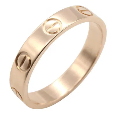 Pre-owned Cartier Gold Pink Gold (18k) Band Ring ()