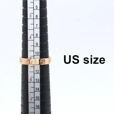 Pre-owned Cartier Gold Pink Gold (18k) Band Ring ()