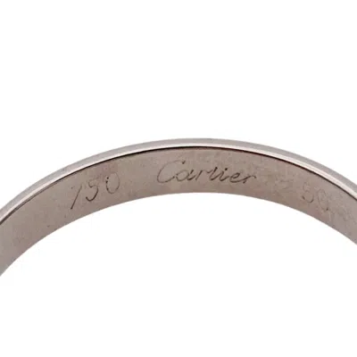 Pre-owned Cartier White Gold White Gold (18k) Band Ring ()