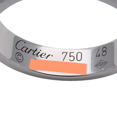 Pre-owned Cartier White Gold White Gold (18k) Band Ring ()