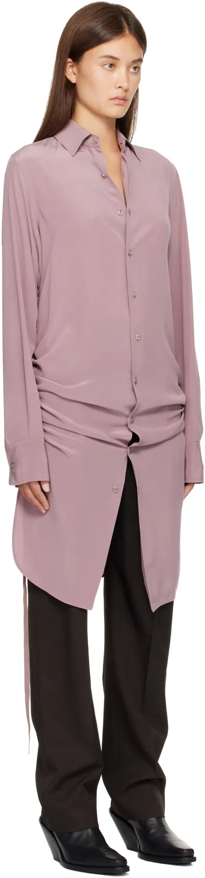 Ann Demeulemeester Purple Sandrina High Comfort Shirt In Multi