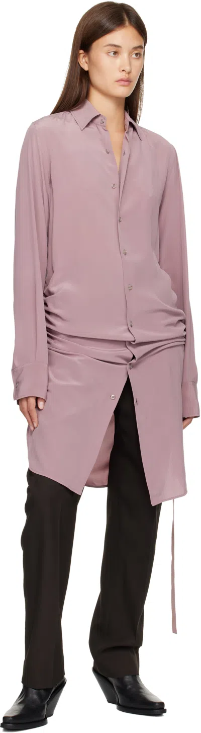 Ann Demeulemeester Purple Sandrina High Comfort Shirt In Multi