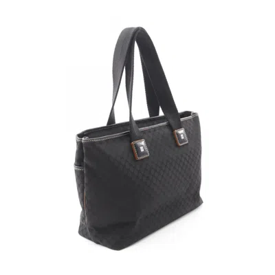 Pre-owned Celine Black Canvas Leather Tote Bag ()