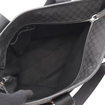 Pre-owned Celine Black Canvas Leather Tote Bag ()