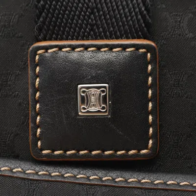 Pre-owned Celine Black Canvas Leather Tote Bag ()