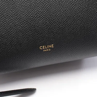 Pre-owned Celine Black Leather Handbag Shoulder Bag ()