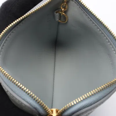 Pre-owned Celine Blue Leather Coin Purse/coin Case ()